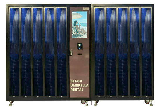 2 in 1 Locker Vending Machine Ideal for Outdoor Businesses Beach Bars Resorts and Swimming Pools Offering Rental and Record Keeping Features