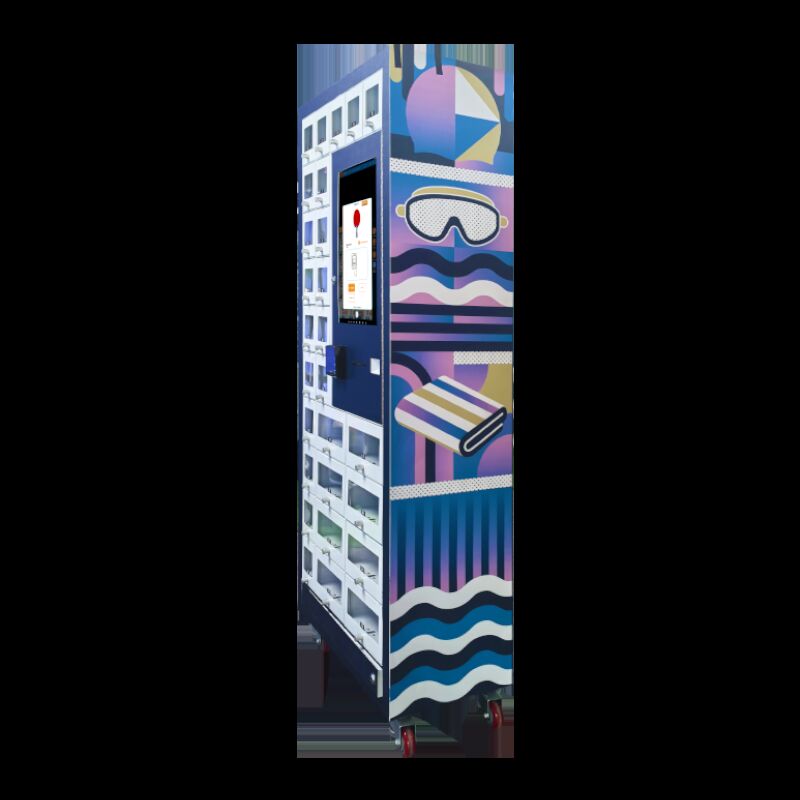 Smart Swimming Gear Locker Vending Machine for Pools & Aquatic Centers — Self-Service Rental & Retail for Goggles, Swim Caps