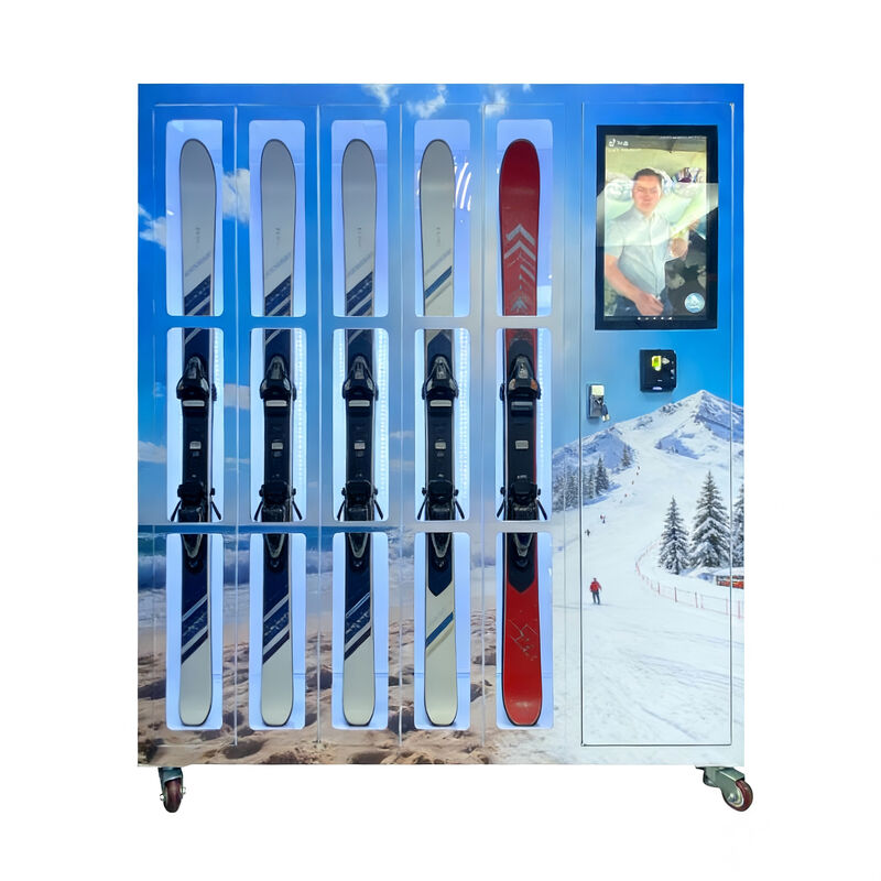 Smart Snowboard Rental Locker Vending Machine for Ski Resorts & Mountain Parks — 24/7 Self-Service Snowboard Rental With Pre-Authorization Payment