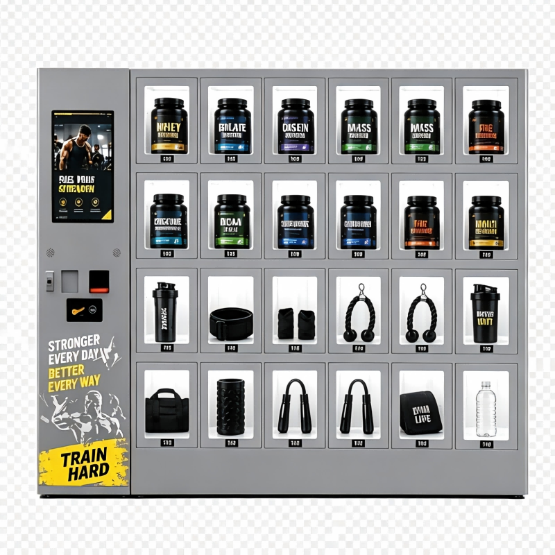 Locker Vending Machine for Gyms Selling Protein Powder Sports Accessories and Fitness Supplies