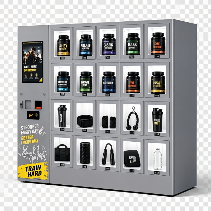 Locker Vending Machine for Gyms Selling Protein Powder Sports Accessories and Fitness Supplies