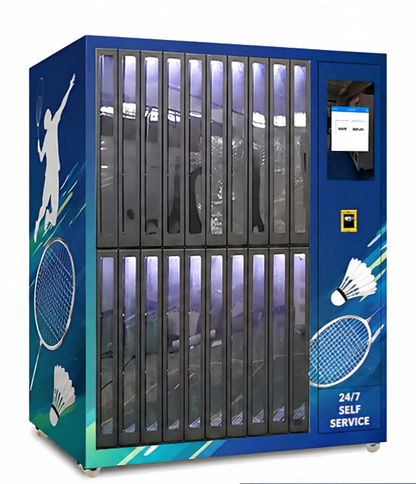 Smart Badminton Racket Rental Locker Vending Machine for Badminton Clubs and Sports Centers